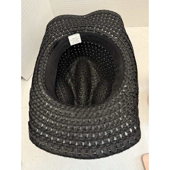 New Womens Madd Hatter Black Western hat adjustable headband 100% paper - Picture 8 of 10